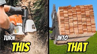 They Started With Logs and What They Made is Amazing! (How to Make Tongue & Groove Boards)