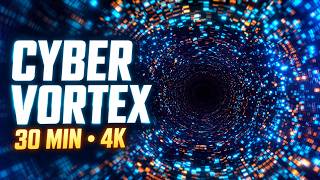 30 Minutes Cyber Vortex | Hypnotic 4K Ambient TV Background
