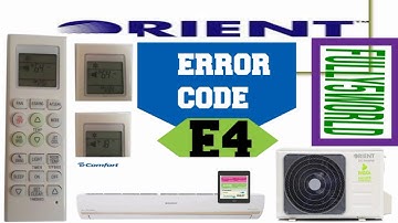 orient dc Inverter ac error code faults E4 solution