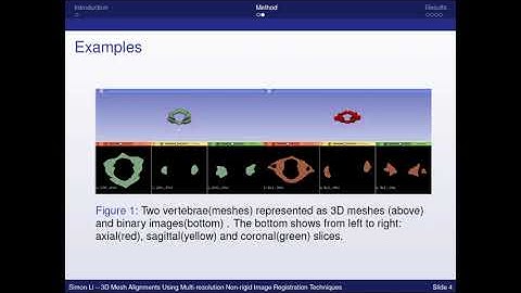 3D Mesh Alignments Using Multi-resolution Non-rigid Image Registration Techniques