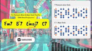 [2516 in E♭] Smooth Soul Backing track for guitar. For Major Scale & HP5 Scale Practice.