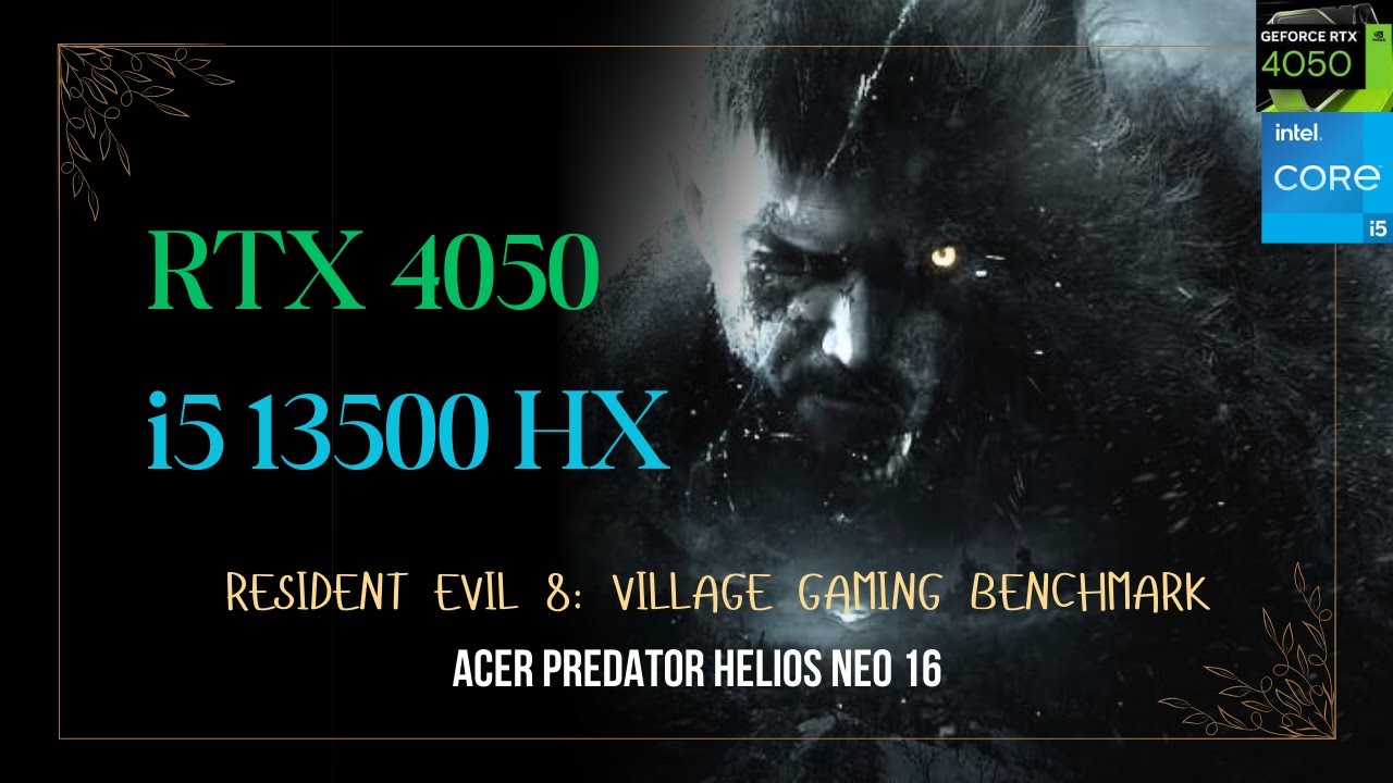 RESIDENT EVIL 8: VILLAGE GAMING BENCHMARK - YouTube