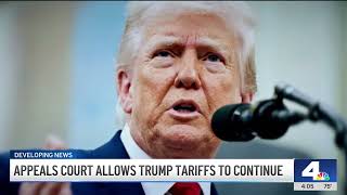 Federal appeals court allows Trump's tariffs to continue