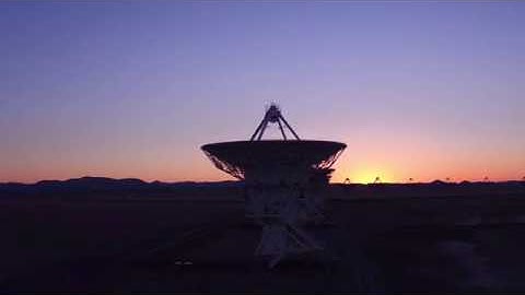 Drone flight over the NRAO Very Large Array