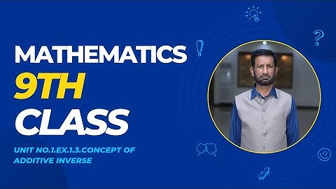 Maths 9th class.Additive inverse of a matrix.