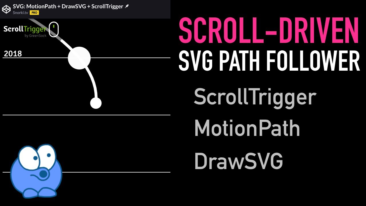 GreenSock Scroll-Driven SVG Path Follower - YouTube