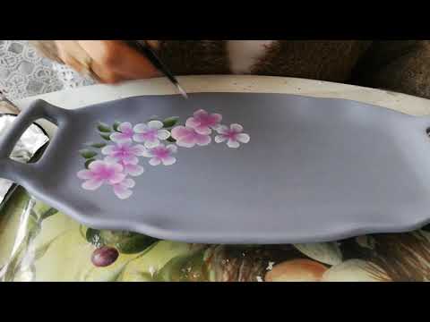 One Stroke  Tekniği ile Basit Çiçek Yapımı ( MİNE ÇİÇEĞİ) / One Stroke Painting of Flowers