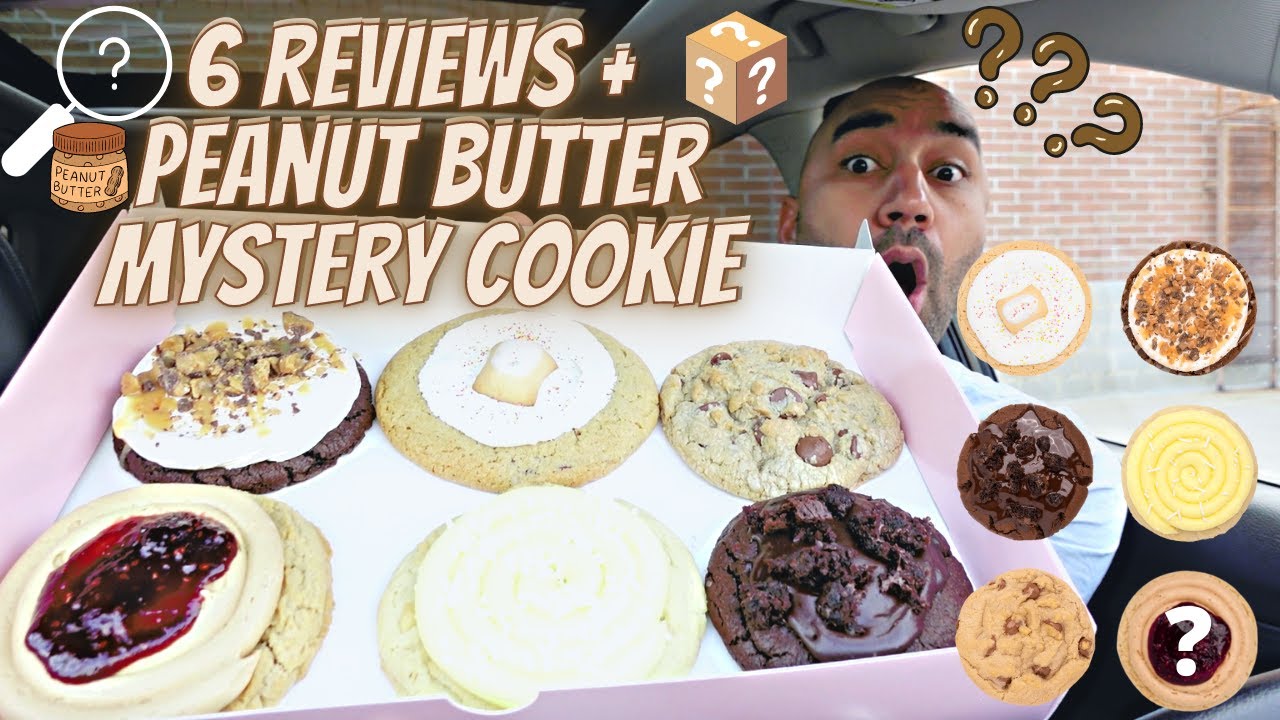 🕵️ Crumbl Cookies - Mystery Peanut Butter Cookie, Lemon Cupcake, and 4