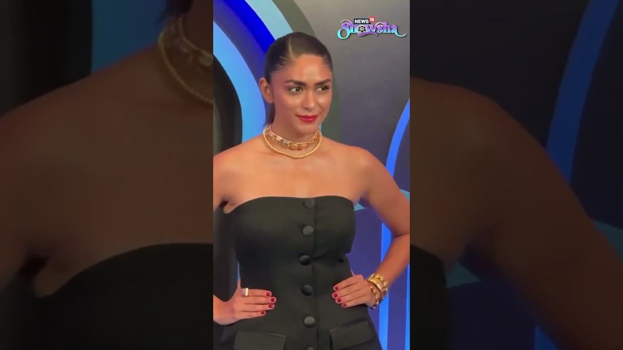 Boss Lady Mrunal Thakur Proves | You Can Never Go Wrong With Gold On Black | #Shorts #bollywood