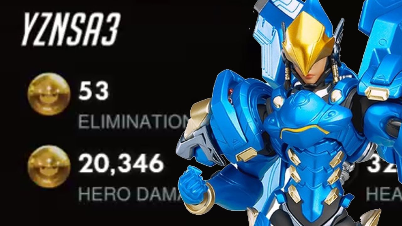 53 ELIMS! YZNSA BEST NANO PHARAH GAMEPLAY OVERWATCH SEASON 27 TOP 500