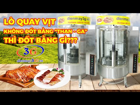 Video LÒ (LU) QUAY VỊT GÀ Kính xoay 850 dùng Điện 100% |... - youtube