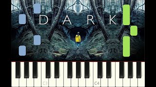 Video thumbnail of "piano tutorial "DARK OPENING" Netflix, "Goodbye" by Apparat, with free sheet music"