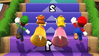 Мульт Mario Party 9 Minigames Mario Vs Luigi Vs Daisy Vs Yoshi Master Difficulty