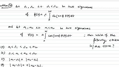 CSIR-NET/JRF | 7th June, 2023 | memory based questions| #integralequation | @kibabamathematics