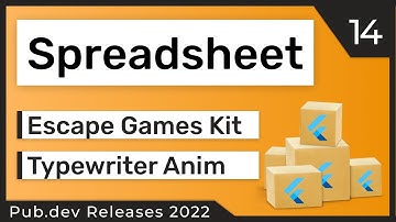 Flutter Spreadsheet, Escape Game Kit & Co. - 14 - PUB.DEV RELEASES 2022