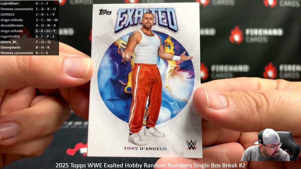 4/1/2026 2025 Topps WWE Exalted Hobby Random Numbers Single Box Break #2