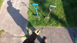 Predator Tools!! Phoenix vs Spartan shovels on the curb strip. Which has cleaner plugs  Lets see!!