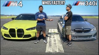 New BMW M4 vs Tuned 2020 BMW M340i! (STREET RACE)