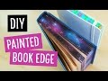 DIY Galaxy & Floral Painted Book Edge | Sea Lemon