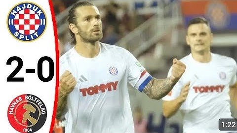 Hajduk vs HB Torshavn 2 - 0 | SVI GOLOVI/ALL GOALS | Sažetak HD | Conference League quals 25.7.2024.