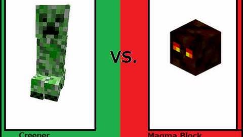 Versus : Round 3 (Creeper Vs Magma Block)