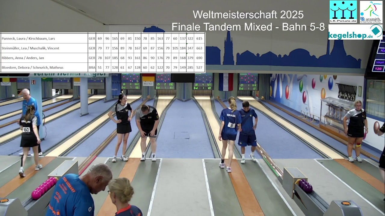 Weltmeisterschaft 2025 - Bahn 5-8 - Tandem Mixed Finale - 09.08.2025