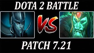 Phantom Assassin Versus Wraith King - Dota 2 Battle Patch 7.21