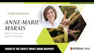 UWaterloo Environment Alumni Award Winner Anne-Marie Marais