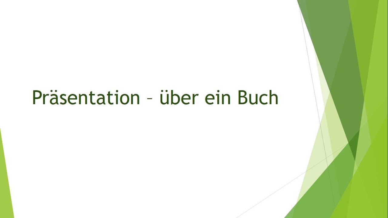 deutsch presentation buch