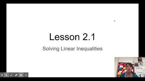 Algebra Lesson 2.1 - Writing and Graphing Inequalities