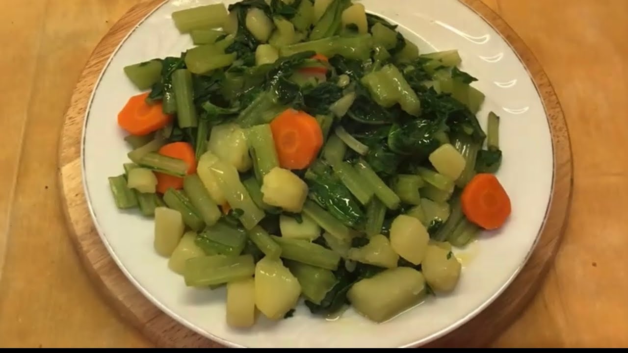 ACELGAS con patatas y zanahorias 👩🏼‍🍳🧑‍🍳🍅. Receta SANA, RÁPIDA Y FÁCIL. Recetas de cocina 4#