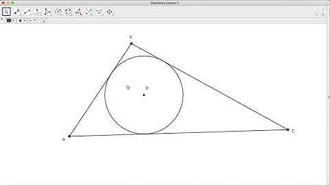 MTHE 3070 Inscribe Circle in Triangle Geogebra