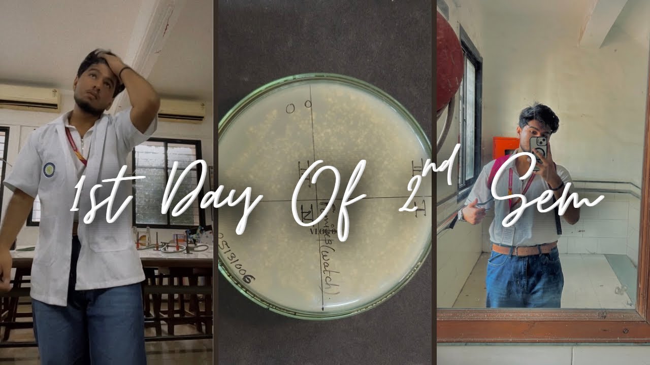 1st Day Of 2nd Sem 🦠🫶 | Biotech 🧬 | Micro 🦠🫶 | Study vlog 🫶 | IIT Jam 🧬