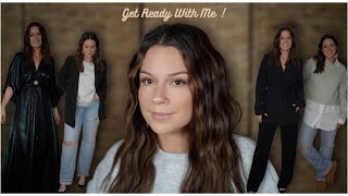 Get ready with me : Makeup, Cheveux &amp; 4 looks !