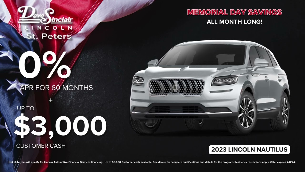 New Lincoln Nautilus Memorial Specials | Lincoln Dealer Near St. Charles & St. Louis, MO