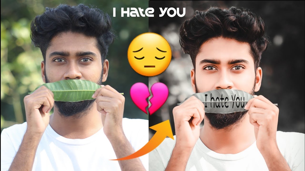 I hate you trending photo editing tutorial ||viral photo editing ||picsart viral editing