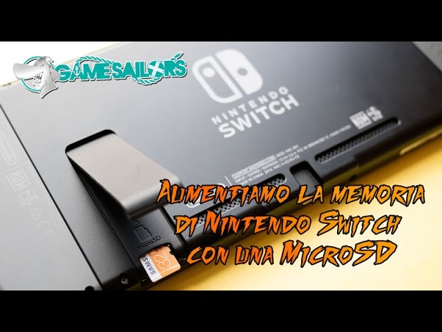 Installiamo una MicroSD nel Nintendo Switch! 
