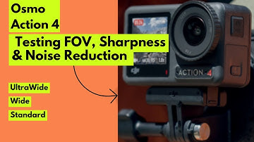 Field Of View Test On Osmo Action 4. Testing Sharpness & Noise Reduction Settings Too.