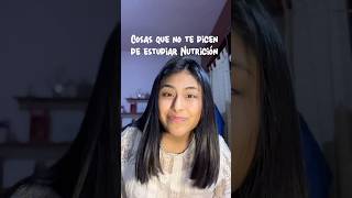 Cosas que no te dicen de estudiar Nutrición #nutricion #estudiante