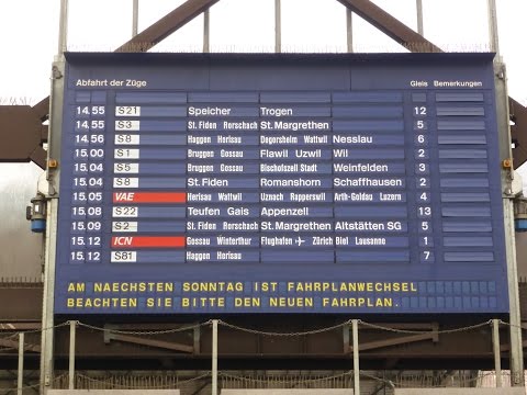 Bye bye Fallblatt-Generalanzeiger Bahnhof St. Gallen