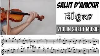 Free Sheet || Salut d'Amour - Elgar || Violin Sheet Music