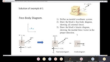 Dynamics Lecture 2 part 2 (Determine forces and accelerations for particles in rectilinear motion)
