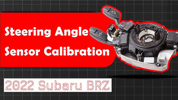 How to Use Steering Angle Sensor Calibration Function on SDS | 2022 Subaru BRZ