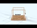 Newton&#39;s cradle - 1 hour relaxing video - Wooden Toys
