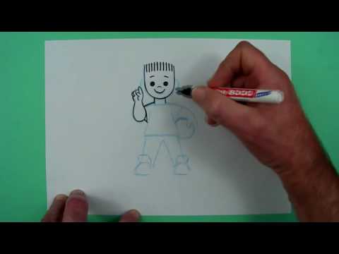 Video: Wie Zeichnet Man Einen Schuljungen