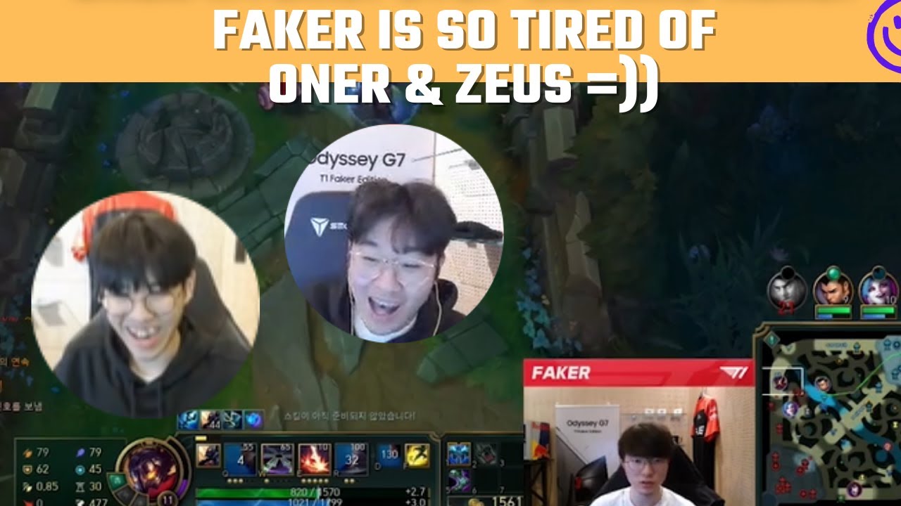 Faker is so tired of Oner & Zeus