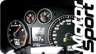 Audi RS3 0-271 km/h accélération (Motorsport)