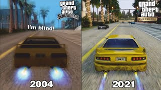 GTA San Andreas Original VS Definitive Edition Split Screen Comparison PC