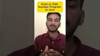 Even or Odd Number Program in Java | Java Telugu | Day 33 #Shorts