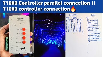 T1000 Controller parallel connection ।। T1000 controller connection🔥 #pixel_led #T1000_CONTROLLER